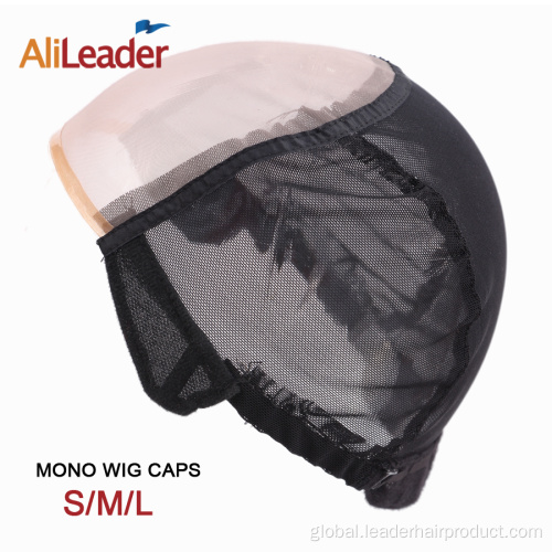 Monofilament Lace Wig Cap Monofilament Net MONO Wig Cap With Adjustable Strap Manufactory